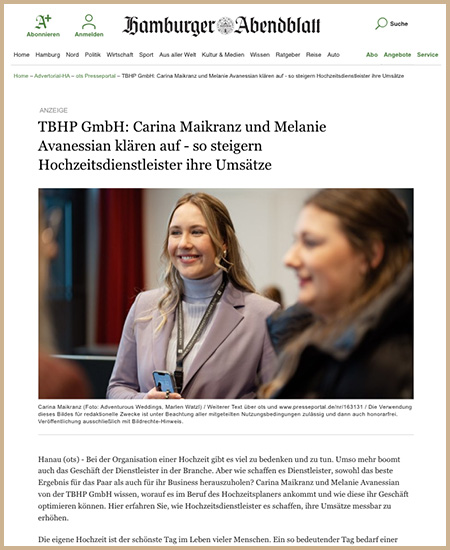 Maikranz & Avanessian Artikel Hamburger Abendblatt